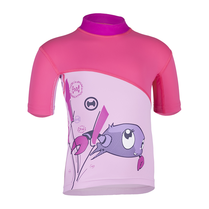 UV Sonnenschutz Kurzarmshirt 'ike coqé phlox' für Kinder mit UPF 80 von hyphen