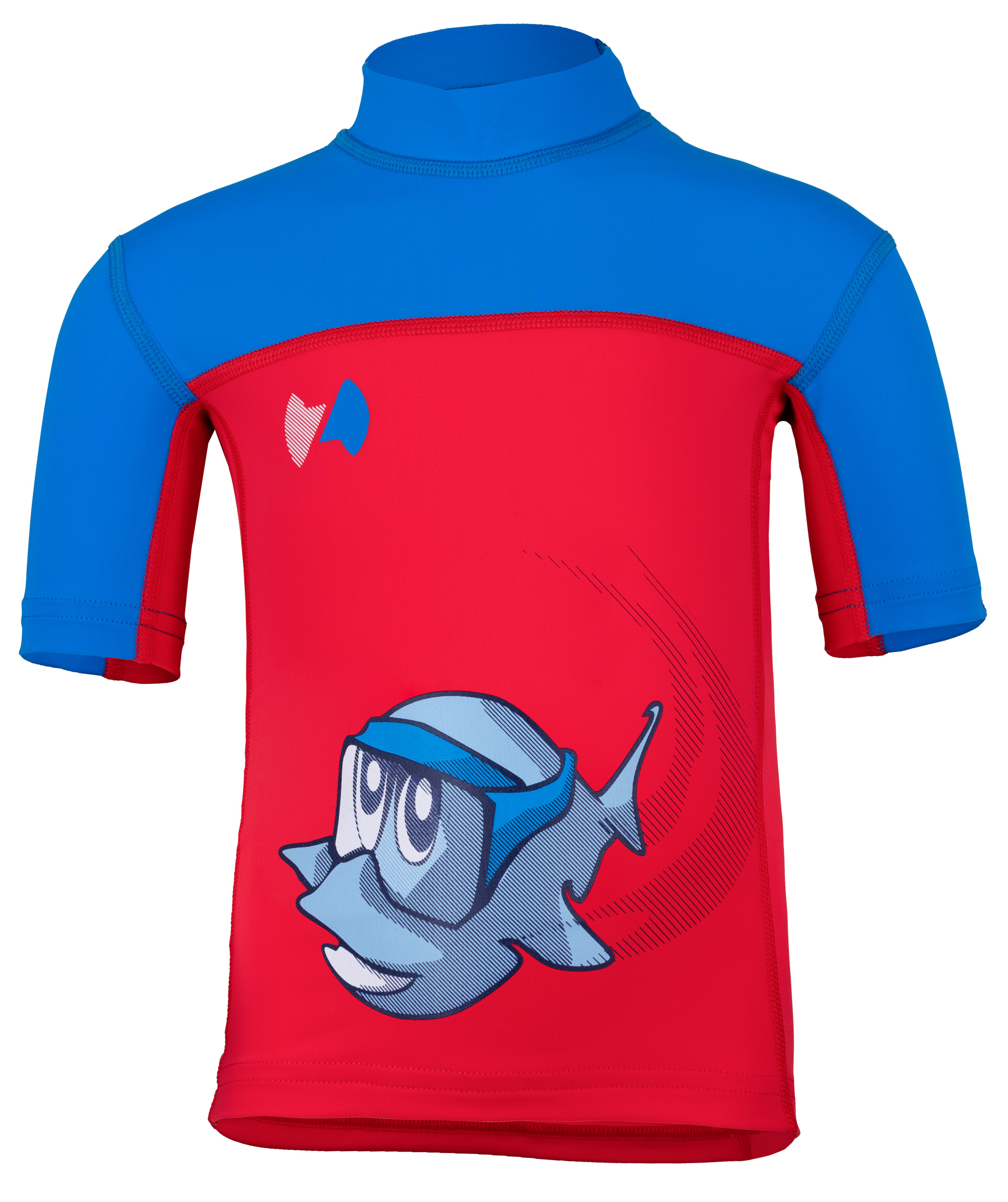 Kinder Kurzarmshirt ’ocy's dive bermuda / cobalt‘  mit UPF 80 von Hyphen