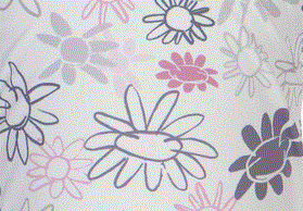 Sonnenschutzstoff 'wild flower'  elastisch pro 50 cm 