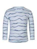 Kinder Langarmshirt 'blue waves‘ mit UPF 80 von Hyphen