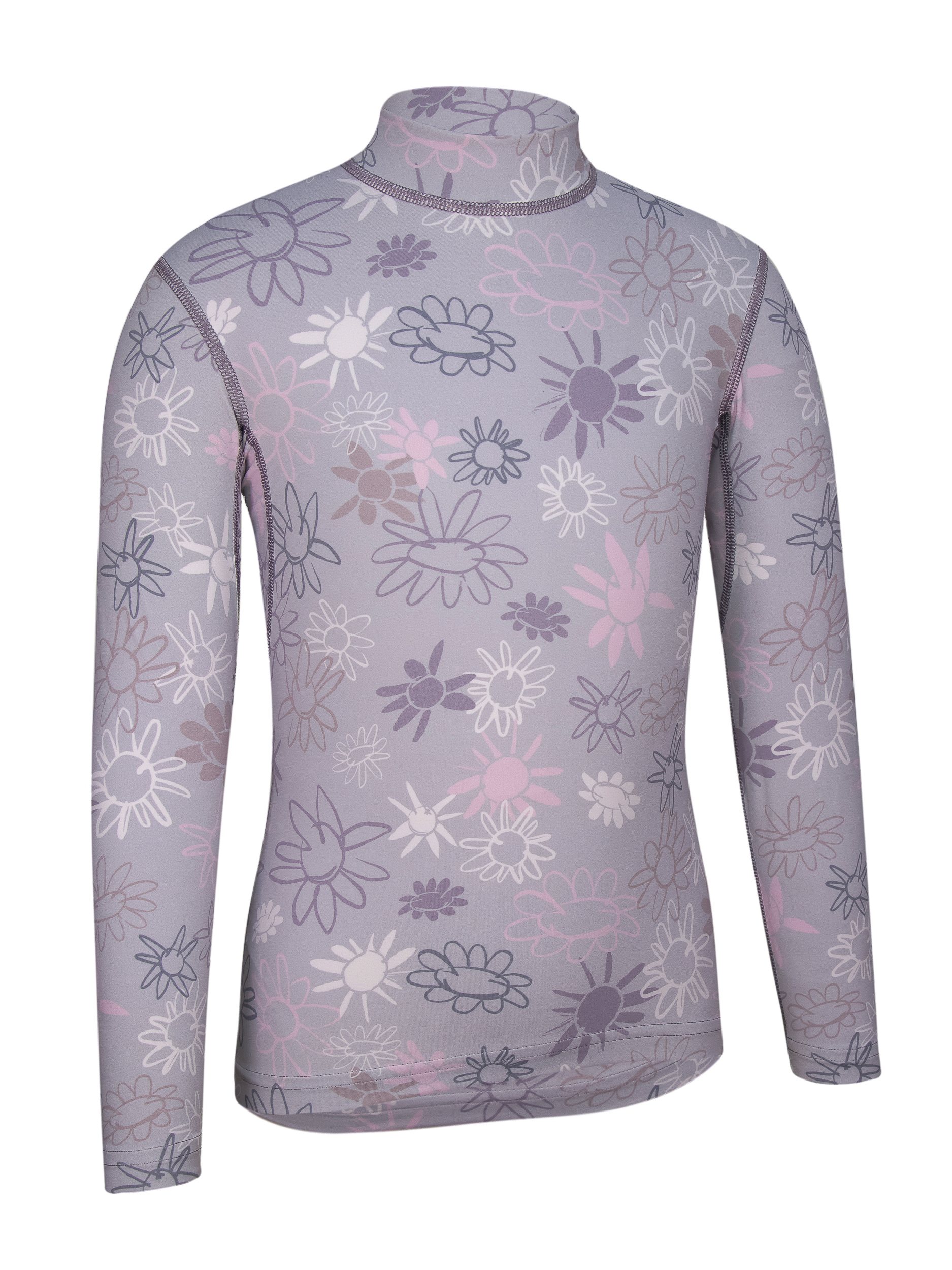 Kinder Langarmshirt ' wild flowers purple ash‘
