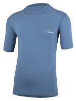 Herren Kurzarmshirt T-Shirt 'pali stone blue'