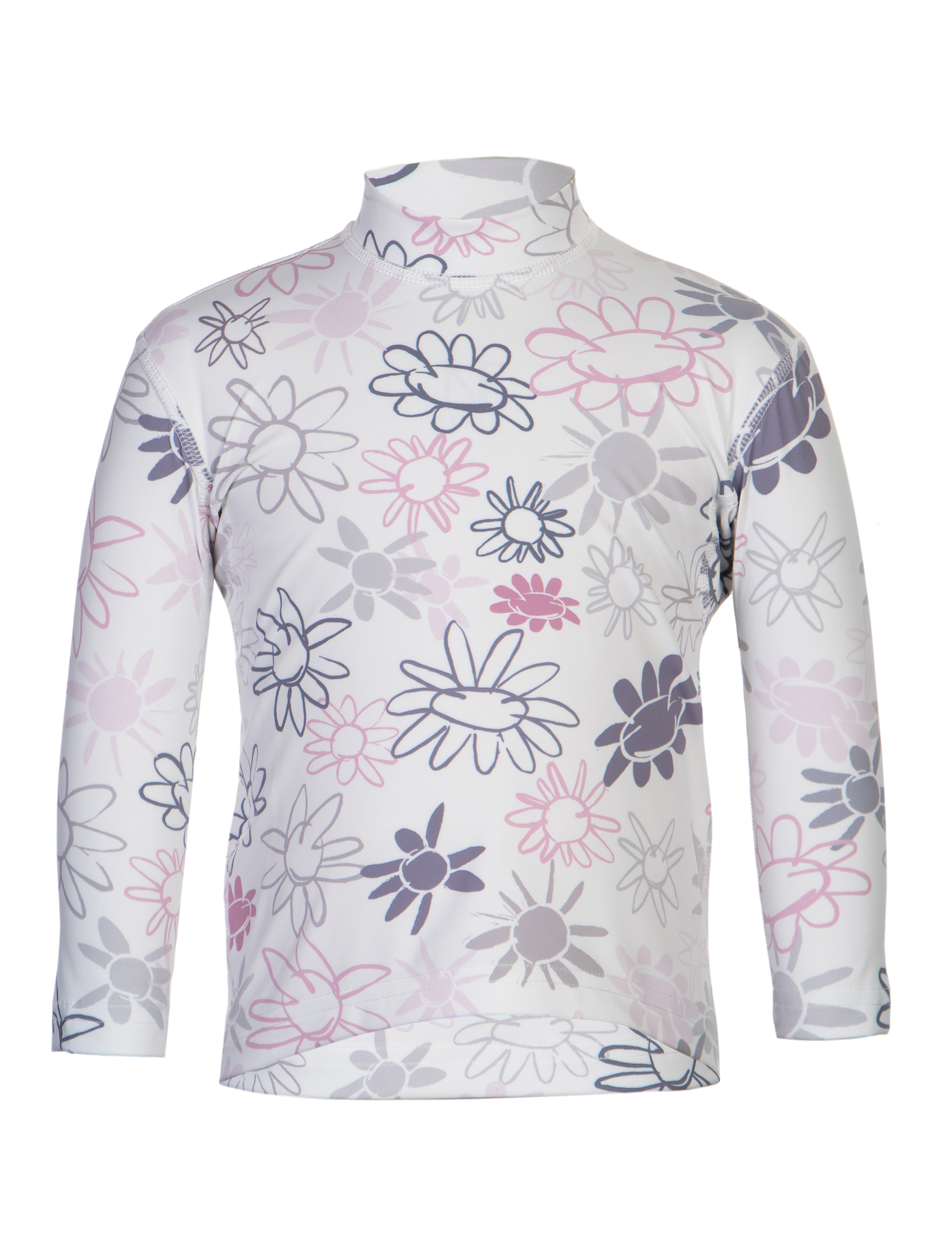 Kinder Langarmshirt ‘wild flowers‘ ash‘mit UPF 80 von Hyphen