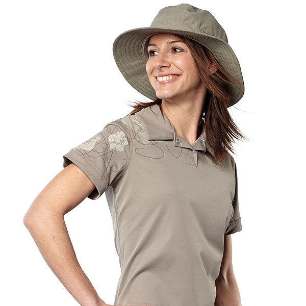 UV Sonnenschutz Kurzarmshirt 'macchiato' 50624 für Frauen mit UPF 80 von hyphen