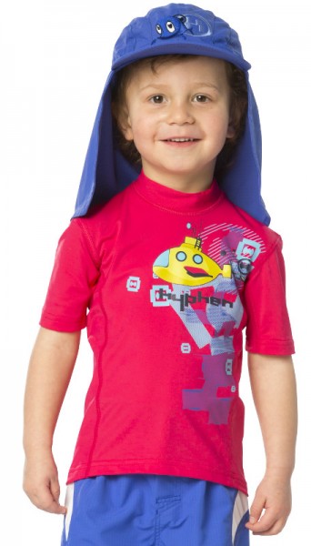 UV Sonnenschutz Kurzarmshirt 'ye-sub azao' für Kinder mit UPF 80 von hyphen, Grösse 68-110
