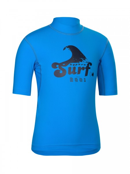 Kinder Kurzarmshirt ‘surf cielo‘ mit UPF 80 von Hyphen