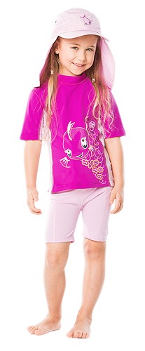 UV Sonnenschutz Kurzarmshirt 'kalana cameo rose' für Kinder mit UPF 80 von hyphen