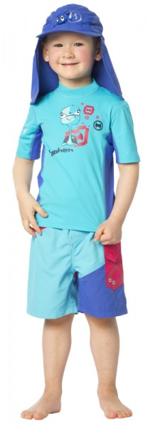 UV Sonnenschutz T-Shirt 'turli azurito' für Kinder mit UPF 80 Marke hyphen