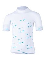 Kinder Kurzarmshirt ‘birdy white‘ mit UPF 80 von Hyphen