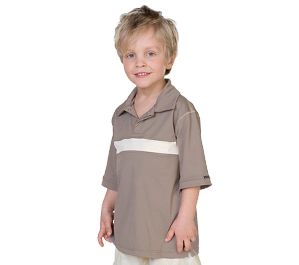 UV Sonnenschutz Kurzarm Poloshirt 'macchiato' für Kinder mit UPF 40 von hyphen