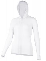 UV Sonnenschutz Damen Kapuzenjacke ‘white‘ mit UPF 80 von hyphen