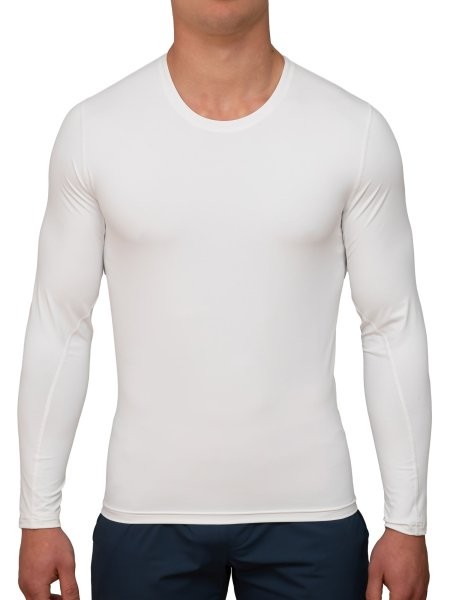 Herren Langarmshirt UV Langarmshirt ‘avaro white‘ von Hyphen mit UPF 80